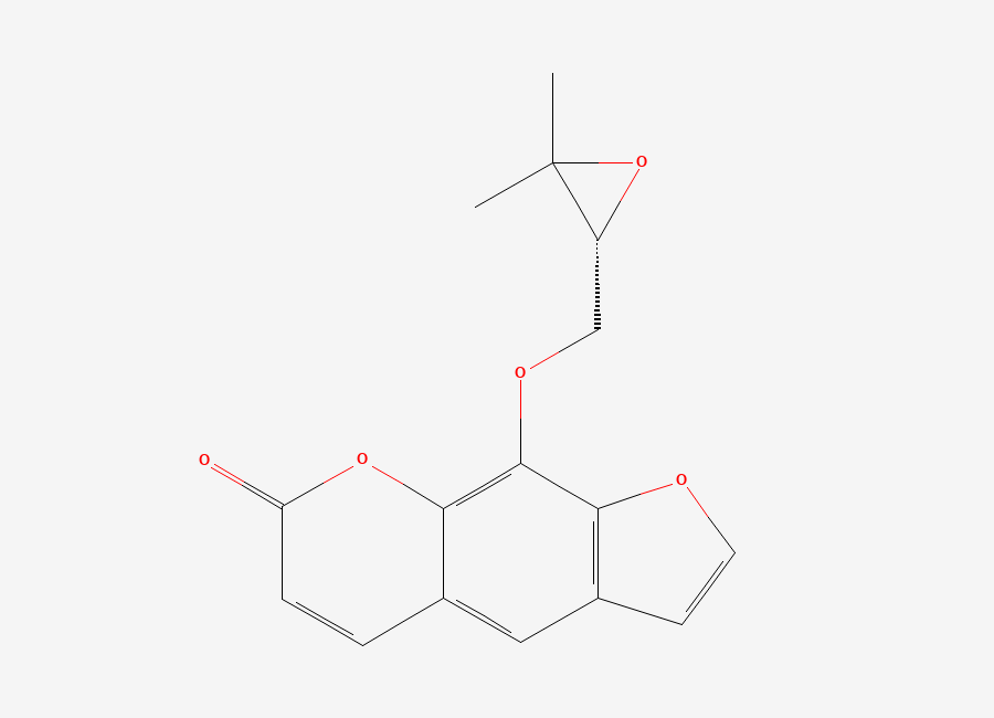 Two-dimensional chemical structure of (+)-Heraclenin