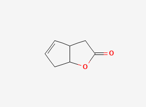 Two-dimensional chemical structure of 2H-Cyclopenta[b]furan-2-one, 3,3a,6,6a-tetrahydro-