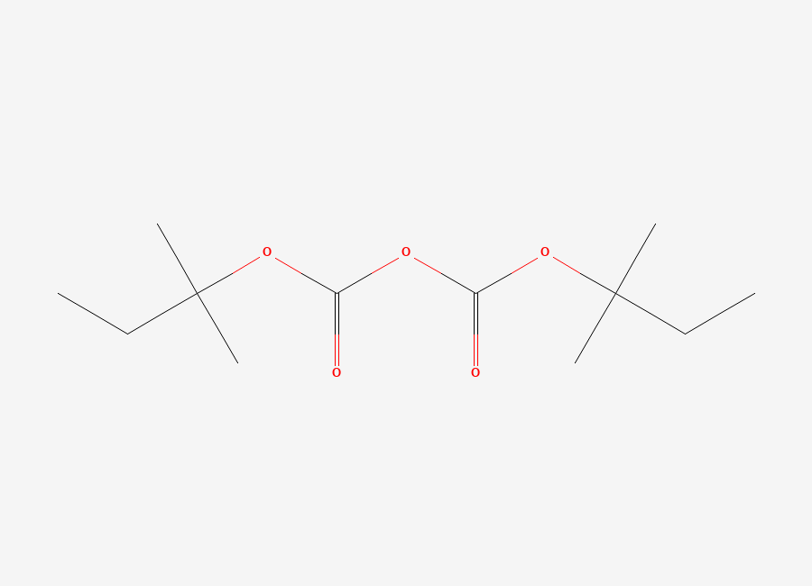 Two-dimensional chemical structure of 1,3-Bis(1,1-dimethylpropyl) dicarbonate
