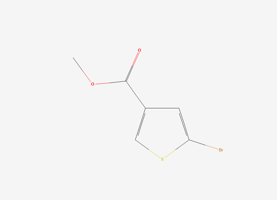 Two-dimensional chemical structure of Methyl 5-bromothiophene-3-carboxylate
