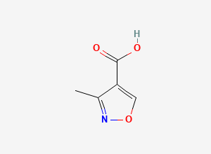 Two-dimensional chemical structure of 3-Methylisoxazole-4-carboxylic Acid, CAS 17153-20-7
