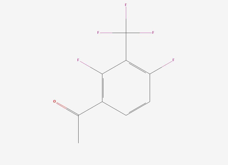 Two-dimensional chemical structure of 2',4'-Difluoro-3'-(trifluoromethyl)acetophenone