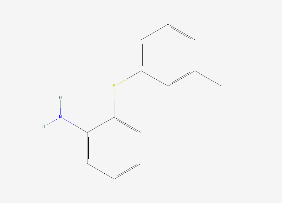 Two-dimensional chemical structure of o-(m-Tolylmercapto)aniline