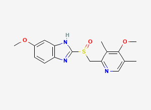 Two-dimensional chemical structure of Omeprazole