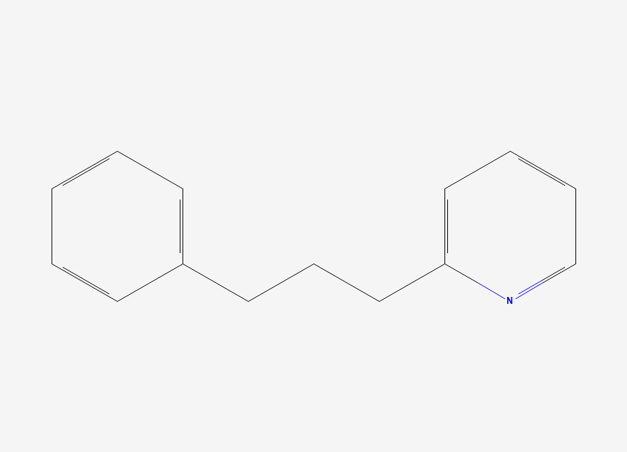 Two-dimensional chemical structure of 2-(3-Phenylpropyl)Pyridine