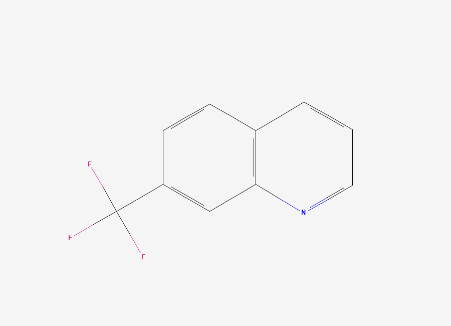 Two-dimensional chemical structure of 7-(Trifluoromethyl)quinoline