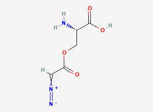 Two-dimensional chemical structure of Azaserine