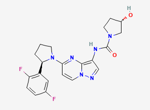 Two-dimensional chemical structure of Larotrectinib, CAS 1223403-58-4