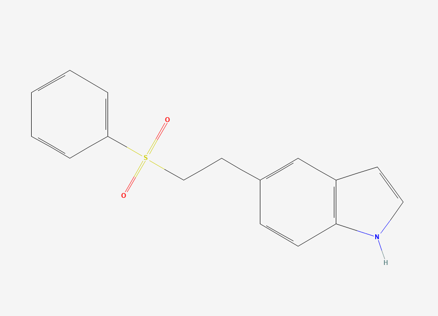 Two-dimensional chemical structure of Eletriptan Impurity D, CAS 1225327-16-1