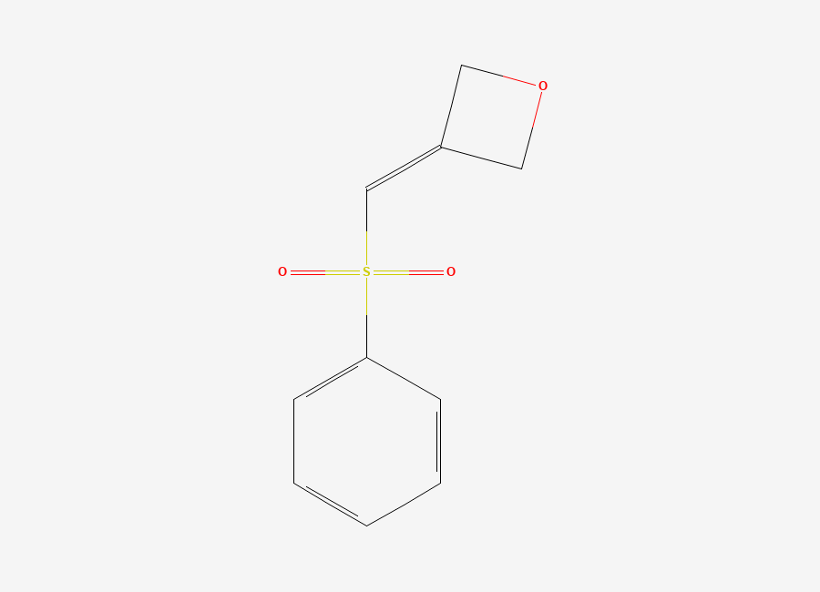 Two-dimensional chemical structure of 3-((Phenylsulfonyl)methylene)oxetane