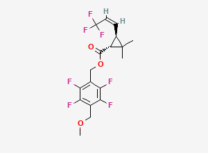 Two-dimensional chemical structure of D-Teflumethrin