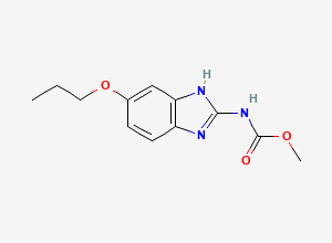 Two-dimensional chemical structure of Albendazole EP Impurity I/ Albendazole BP Impurity I, CAS 20559-55-1