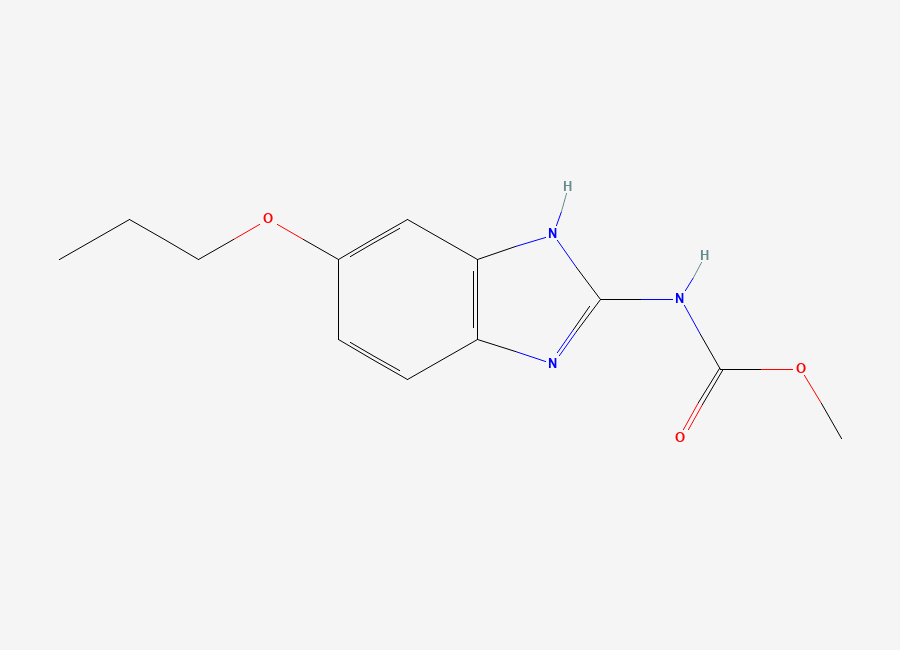 Two-dimensional chemical structure of Oxibendazole, CAS 20559-55-1