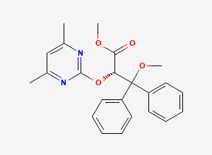 Two-dimensional chemical structure of Ambrisentan Methyl Ester, CAS 1106685-61-3