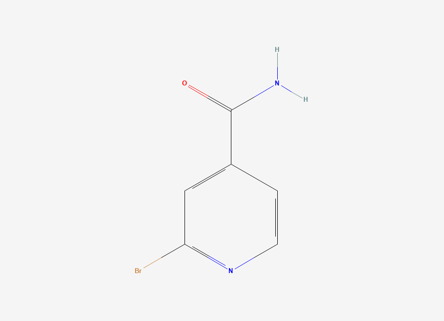 Two-dimensional chemical structure of 2-Bromoisonicotinamide