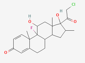 Two-dimensional chemical structure of Betamethasone EP Impurity B/ Clobetasol / Clobetasol Propionate EP Impurity G, CAS 25122-41-2