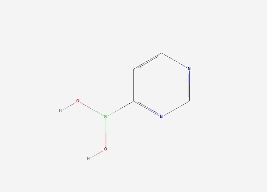 Two-dimensional chemical structure of Pyrimidine-4-boronic acid