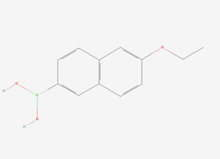 Two-dimensional chemical structure of (6-Ethoxynaphthalen-2-yl)boronic acid