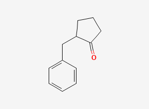 Two-dimensional chemical structure of 2-Benzylcyclopentanone