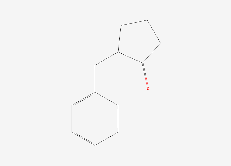 Two-dimensional chemical structure of 2-Benzylcyclopentanone