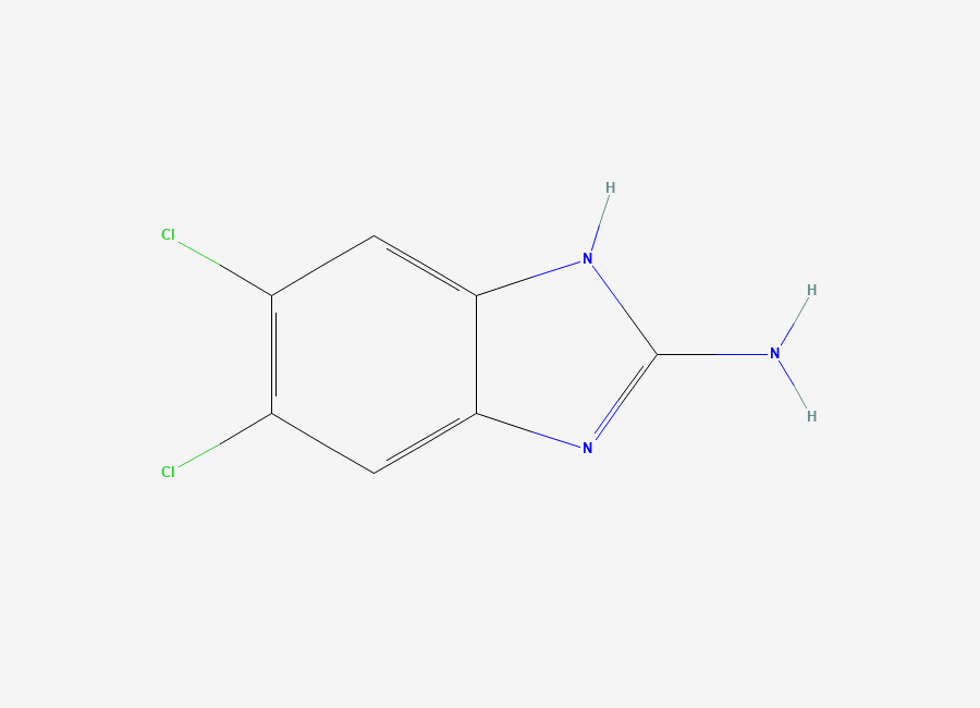 Two-dimensional chemical structure of 2-Amino-5,6-dichlorobenzimidazole