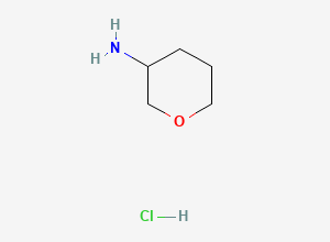 Two-dimensional chemical structure of Oxan-3-amine hydrochloride