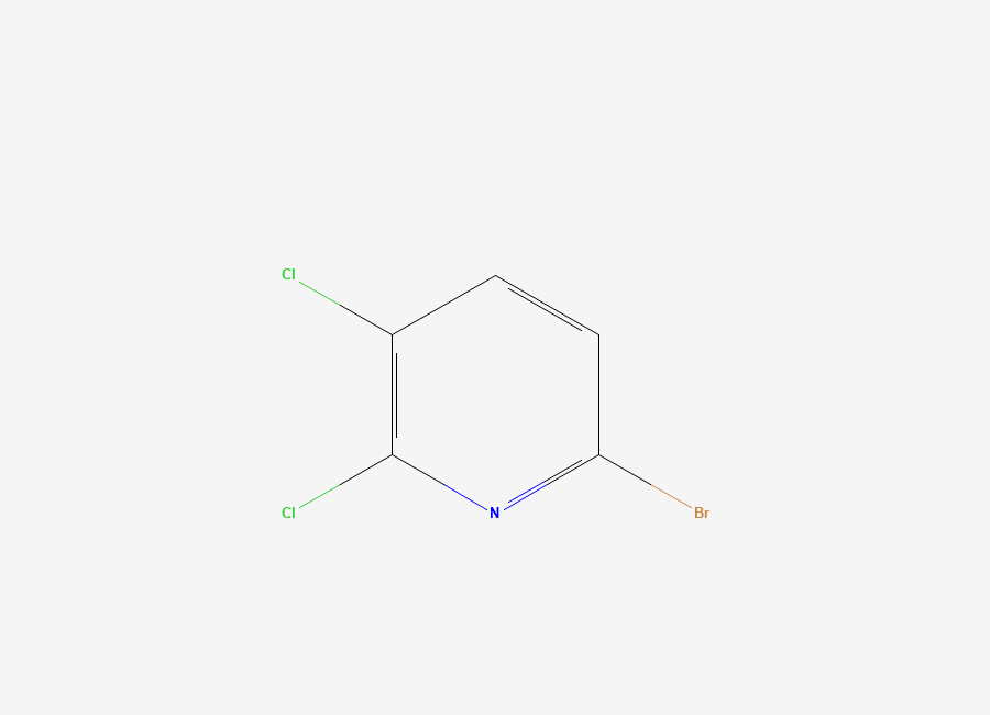 Two-dimensional chemical structure of 6-Bromo-2,3-dichloropyridine