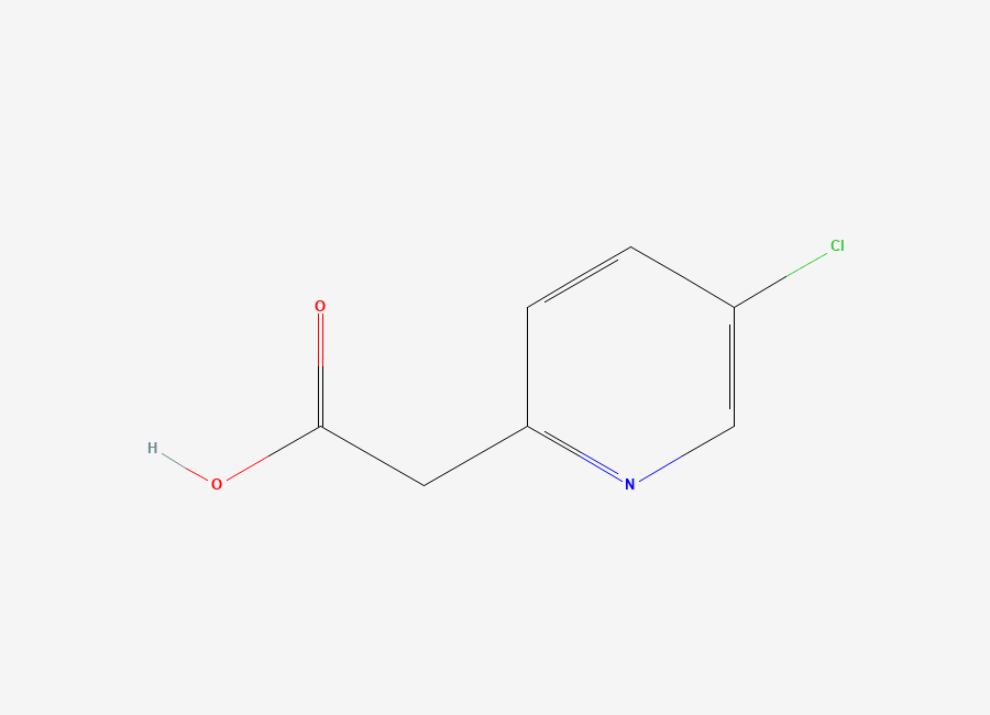 Two-dimensional chemical structure of 2-(5-Chloropyridin-2-yl)acetic acid