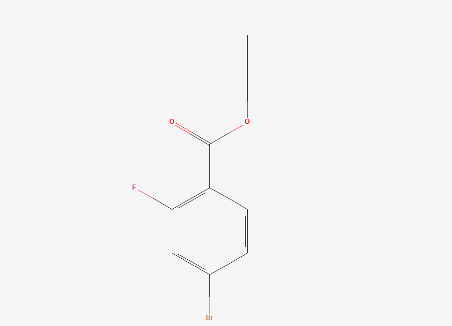 Two-dimensional chemical structure of tert-Butyl 4-bromo-2-fluorobenzoate