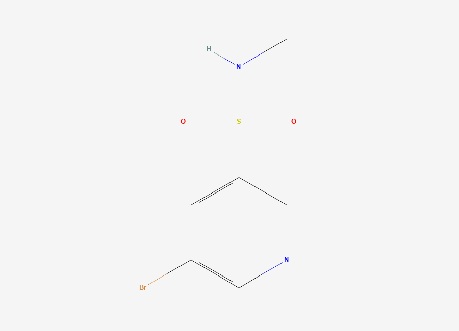 Two-dimensional chemical structure of 5-Bromo-N-methylpyridine-3-sulfonamide