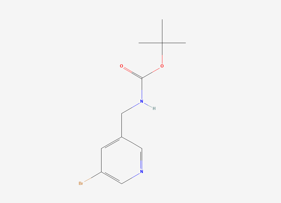 Two-dimensional chemical structure of 3-(N-BOC-aminomethyl)-5-bromopyridine