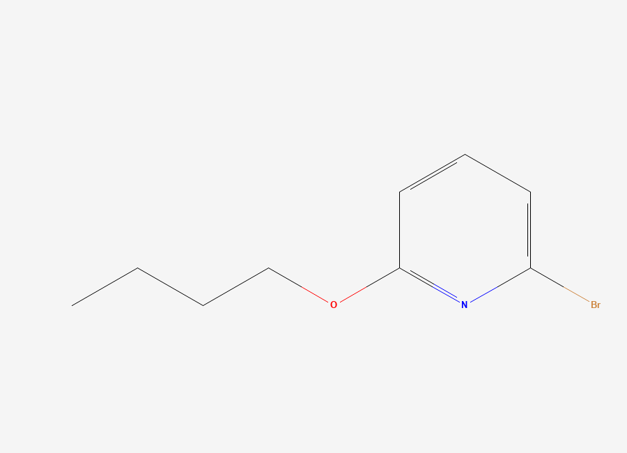 Two-dimensional chemical structure of 2-Bromo-6-butoxypyridine