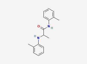 Two-dimensional chemical structure of N-(o-Tolyl)-2-(o-tolylamino)propanamide