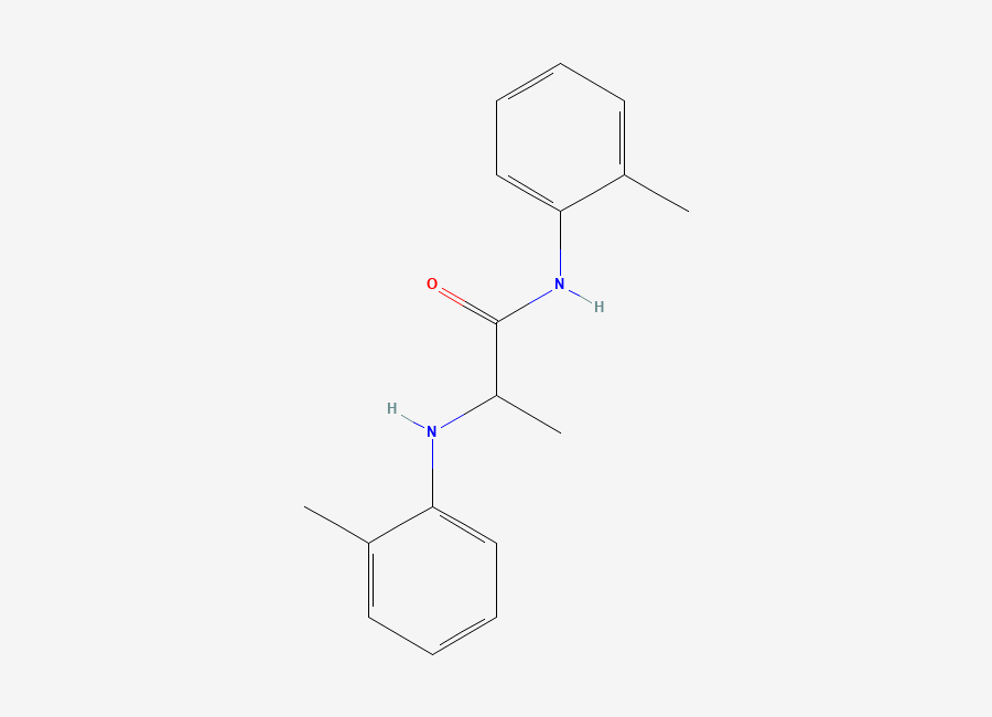 Two-dimensional chemical structure of N-(o-Tolyl)-2-(o-tolylamino)propanamide