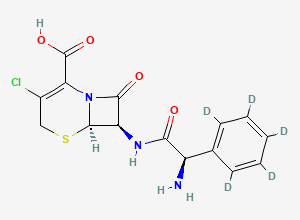 Two-dimensional chemical structure of Cefaclor-d5