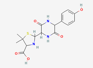 Two-dimensional chemical structure of Amoxicillin EP Impurity C, CAS 94659-47-9