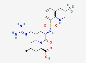 Two-dimensional chemical structure of Argatroban-d3