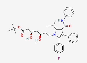 Two-dimensional chemical structure of 10-trans-Atorvastatin tert-Butyl Ester, CAS 1217751-95-5