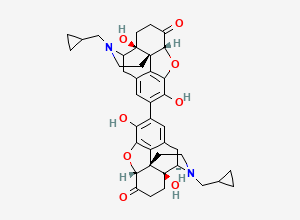 Two-dimensional chemical structure of 2,2'-Bisnaltrexone (Naltrexone Impurity)