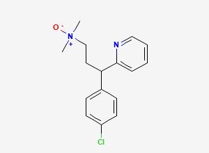 Two-dimensional chemical structure of Chlorpheniramine N-Oxide, CAS 120244-82-8