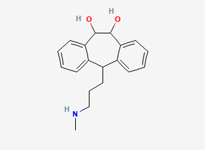 Two-dimensional chemical structure of 10,11-Dihydro-10,11-Dihydroxy Protriptyline, CAS 29785-65-7