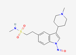 Two-dimensional chemical structure of N-Nitroso Naratriptan, CAS 1216880-64-6