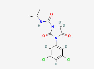 Two-dimensional chemical structure of Iprodione-D5, CAS 1215631-57-4