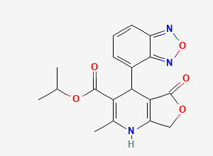 Two-dimensional chemical structure of Isradipine lactone, CAS 1076198-34-9