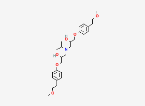 Two-dimensional chemical structure of Metoprolol Related Compound D / Metoprolol EP Impurity O, CAS 154784-36-8