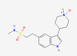 Two-dimensional chemical structure of Naratriptan N-Oxide, CAS 1159977-52-2