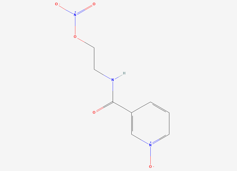 Two-dimensional chemical structure of Nicorandil Pyridine N-Oxide, CAS 107833-98-7