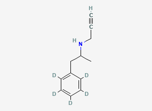 Two-dimensional chemical structure of Nordeprenyl-d5