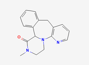 Two-dimensional chemical structure of Mirtazapine EP Impurity C / Mirtazapine Related Compound C / Mirtazapine Lactam/ 1-Ketomirtazapine, CAS 191546-96-0