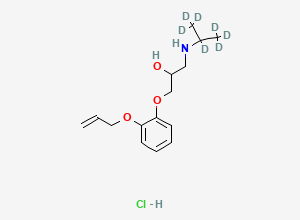 Two-dimensional chemical structure of Oxprenolol-D7 (HCl Salt), CAS 1189649-47-5